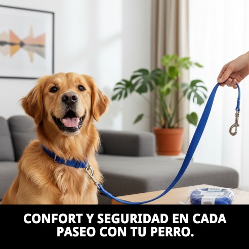 Ramal Nylon Confort 120cm x 2cm para Mascotas Activas