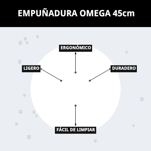 Empuñadura Omega 45cm: Comodidad y Estilo para Paseos
