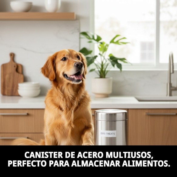 Canister Acero Multiusos: Versatilidad y Estilo para Mascotas