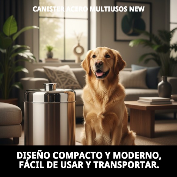 Canister Acero Multiusos: Versatilidad y Estilo para Mascotas
