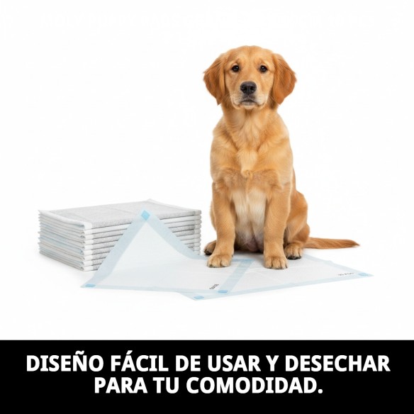Moly Puppy Pads Grand: Empapadores Desechables para Mascotas