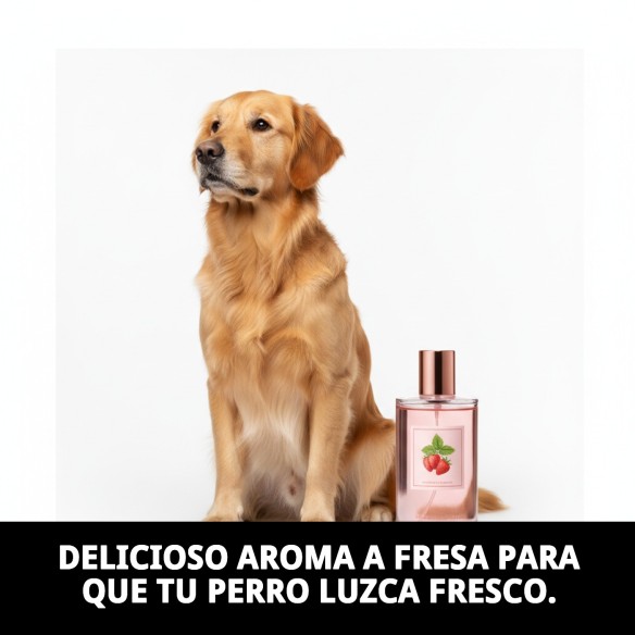 Perfume Aroma Fresa para Perros - Frescura Natural 125ml