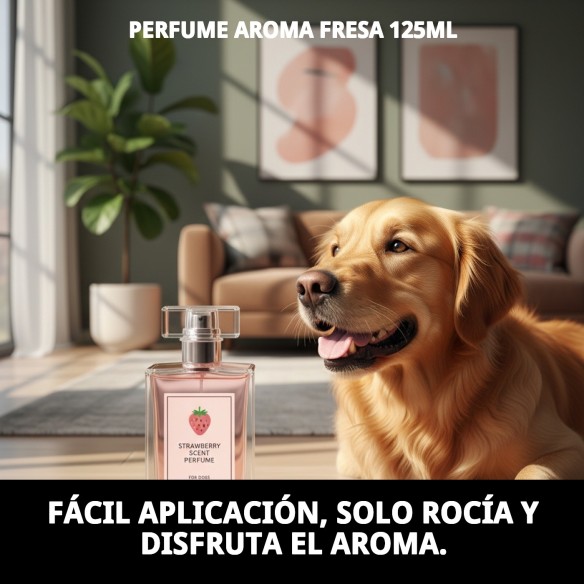 Perfume Aroma Fresa para Perros - Frescura Natural 125ml