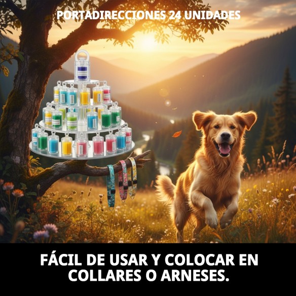 Portadirecciones 24 Unidades para tus Mascotas - Accesorios Útiles