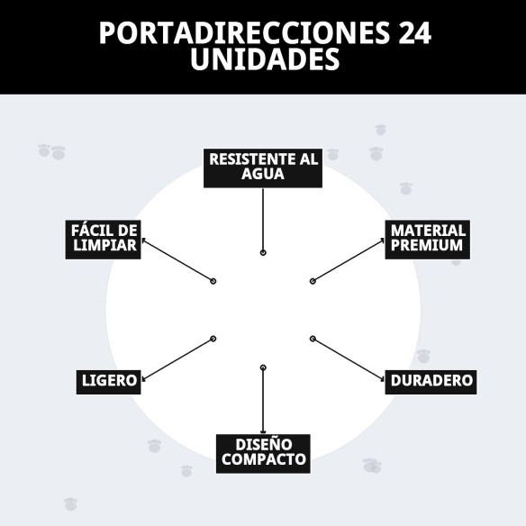 Portadirecciones 24 Unidades para tus Mascotas - Accesorios Útiles