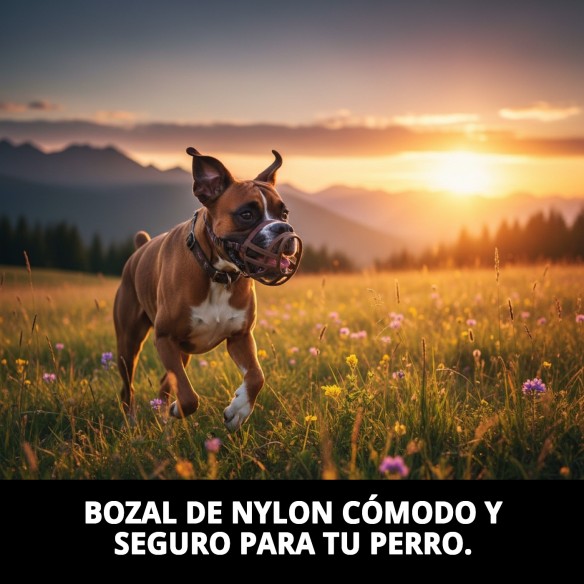 Bozal Nylon Boxer N.8 - Comodidad y Seguridad para tu Mascota