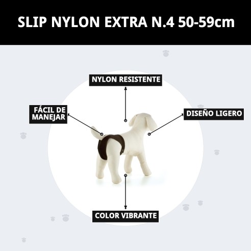 Slip Nylon Extra para Perros en Celo - Talla N.4 50-59cm