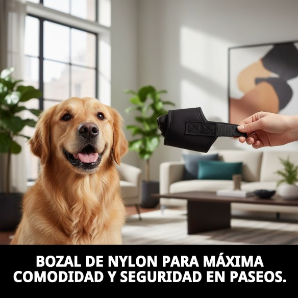 Bozal Nylon Talla N.2 para Perros - Hasta 16,5 cm