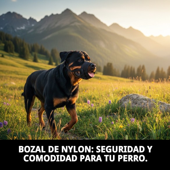 Bozal de Nylon Talla N.5 para Perros Grandes y Resistentes