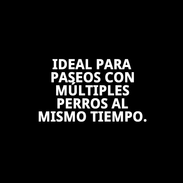 Acople Cromado para 2 Perros - 25cm x 2mm de Calidad