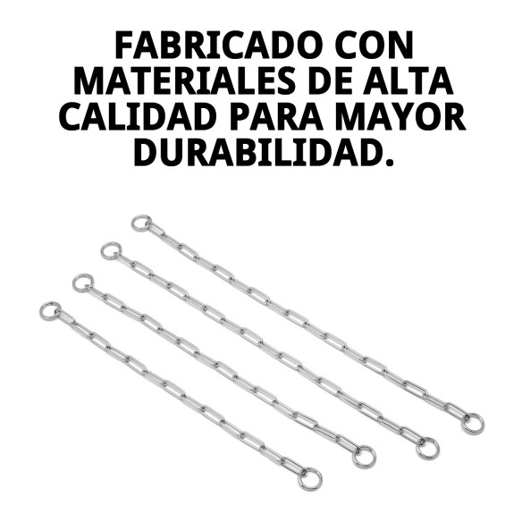 Collar de Cadena Metálica Resistente para Perros 55cm