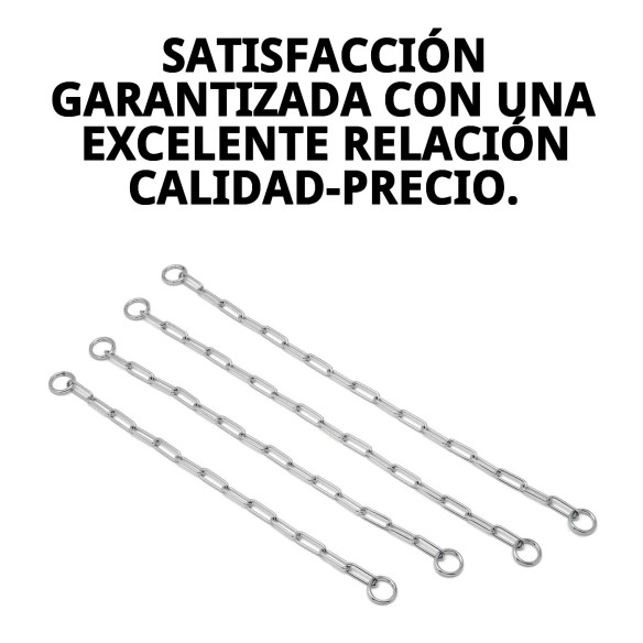 Collar de Cadena Metálica Resistente para Perros 55cm