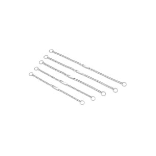 Collar Cadena con Placa 45cm x 3mm para tu Mascota