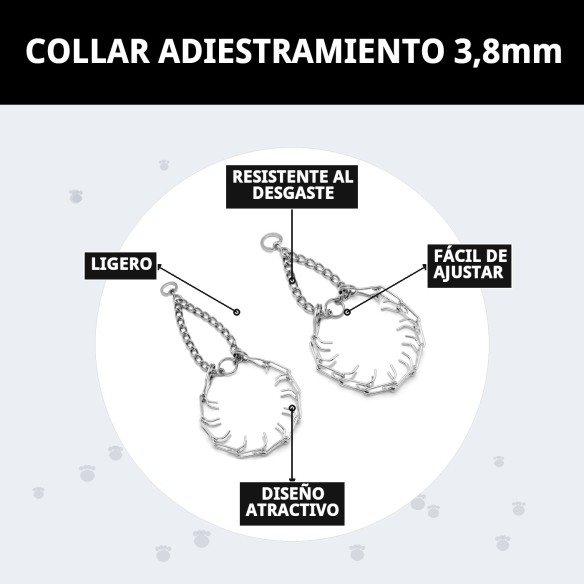 Collar Adiestramiento 3,8mm - Eficaz y Cómodo para tu Mascota