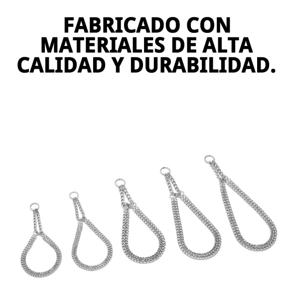 Collar Estran Cadena 35cm x 2mm para Mascotas Activas