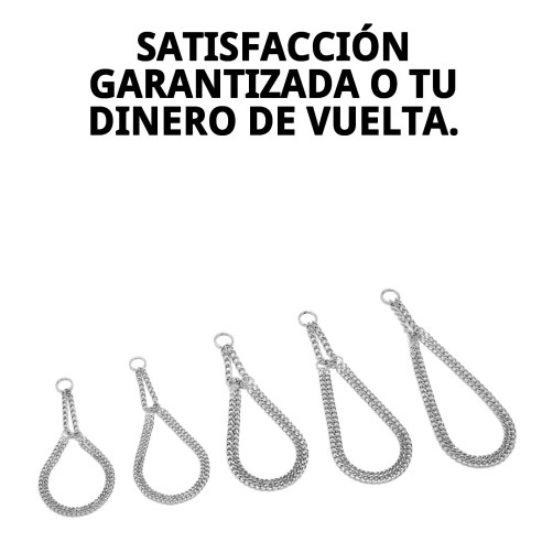 Collar Estran Cadena 35cm x 2mm para Mascotas Activas