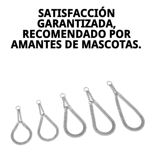 Collar Estran de Cadena para Perros - 40cm x 2mm