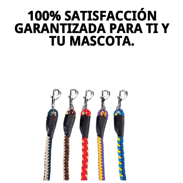 Ramal Omega Trenzado 60cm para pasear a tu perro
