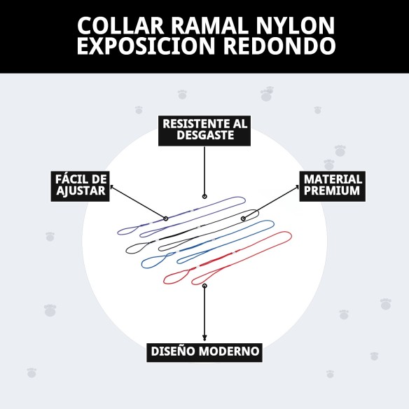 Collar Ramal Nylon Redondo para Mascotas - Calidad y Estilo