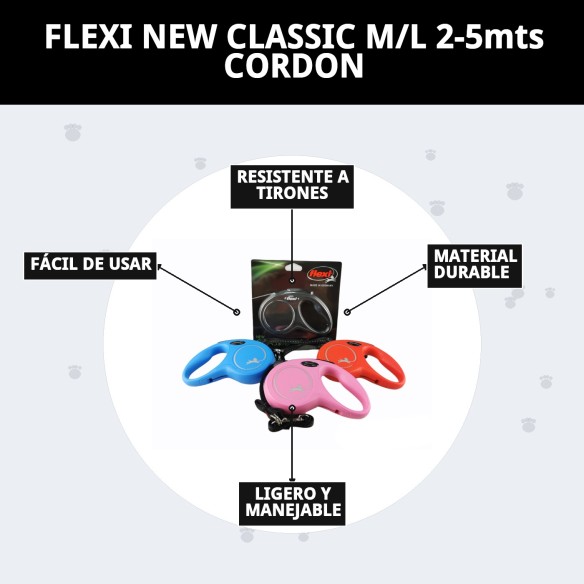 Correa FLEXI New Classic M/L 2-5mts: Comodidad y Estilo