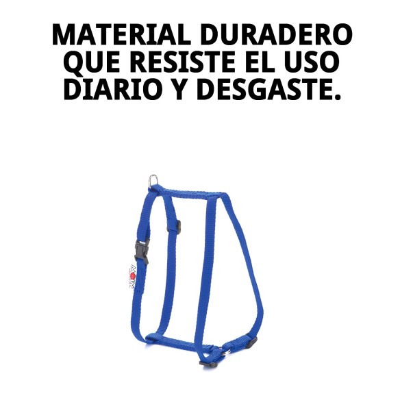 Arnés de Nylon Liso para Perros 30-50cm - Comodidad y Seguridad