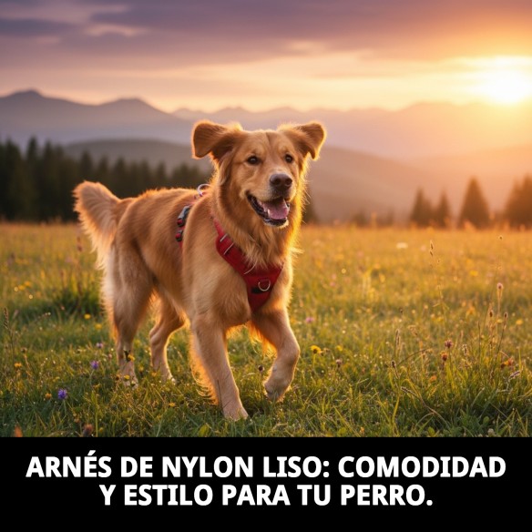 Arnés de Nylon Ajustable para Perros - Comodidad y Seguridad