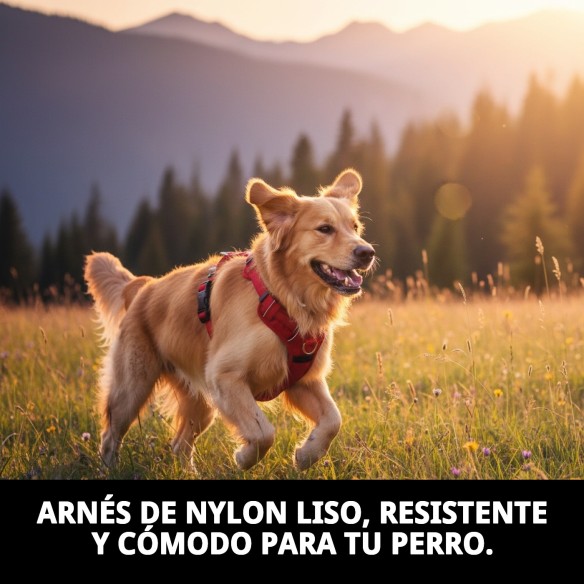 Arnés de Nylon Liso 50-70cm Ideal para Tu Mascota