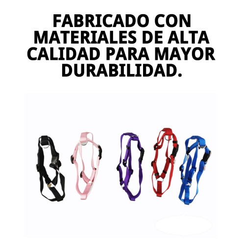 Arnés de Nylon Liso 50-70cm Ideal para Tu Mascota