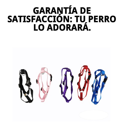 Arnés de Nylon Liso 70-90cm x 2,5cm para Mascotas