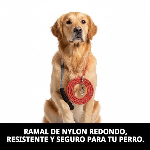 Ramal Nylon Redondo 120cm x 0,80cm para Mascotas