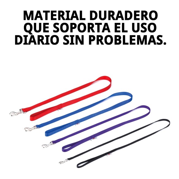 Ramal de Nylon Liso Rosa 120 cm x 2 cm para Mascotas