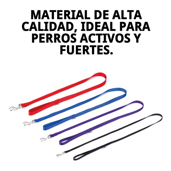 Ramal de Nylon Liso 120cm x 2,5cm para Mascotas