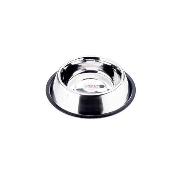 Comedero de Acero Anti-Deslizante 18cm - 0,90L para Mascotas