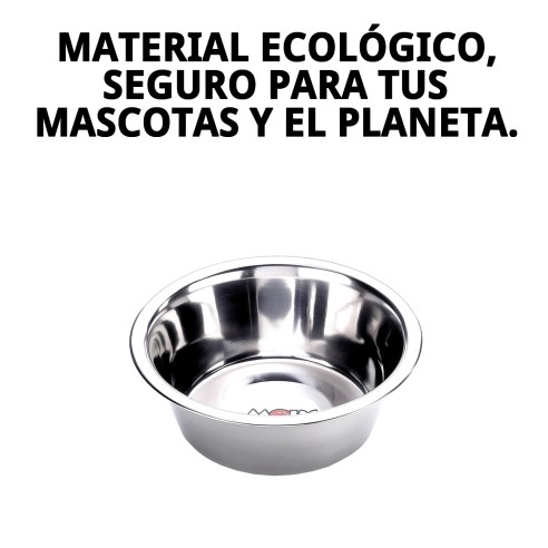 Comedero de Acero Eco 16,5cm para Mascotas - 0,70L