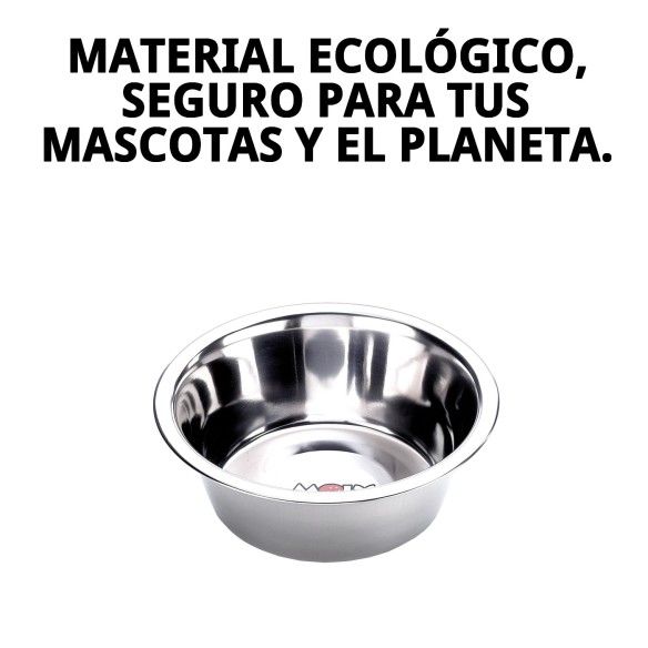 Comedero de Acero Eco 16,5cm para Mascotas - 0,70L
