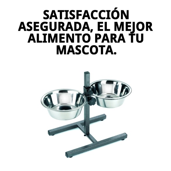 Comedero Doble Regulable 25cm - Ideal para tus Mascotas