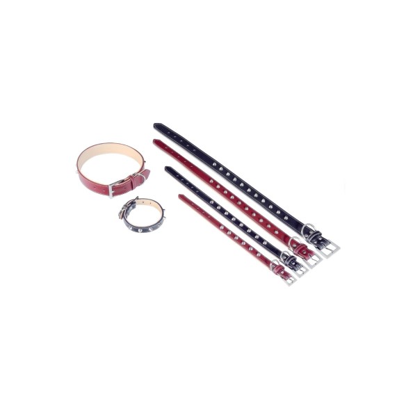 Collar de cuero Forniture 2x45 cm para mascotas elegantes