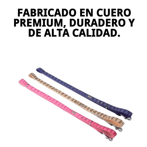 Ramal de Cuero con Hueso 2.5x120 cm para Mascotas