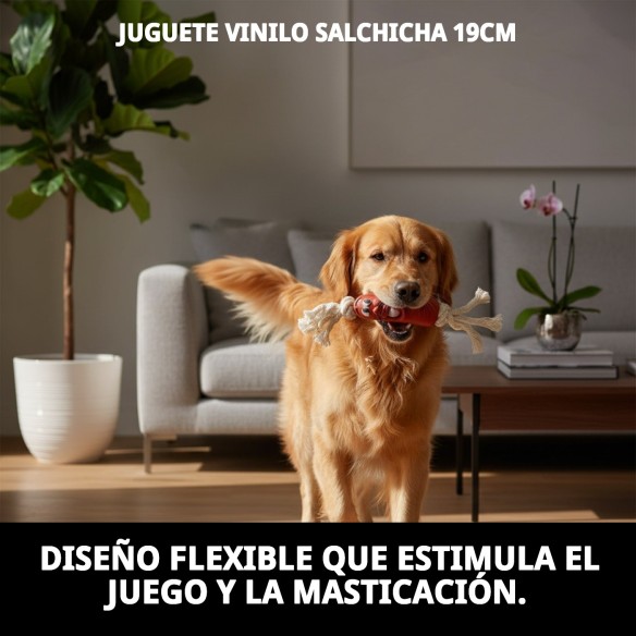 Juguete Vinilo Salchicha 19cm: Diversión para tu Mascota