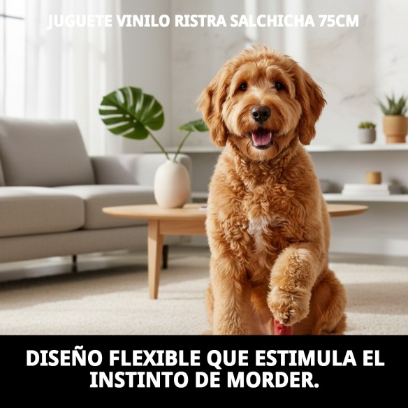 Juguete Vinilo Salchicha 75cm para Perros - Diversión Segura