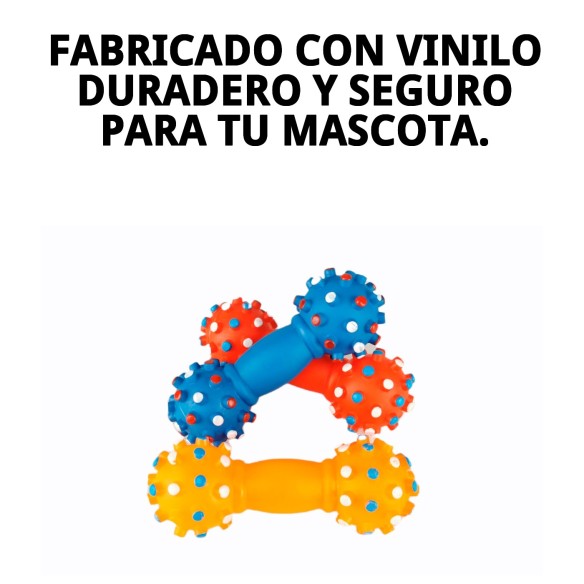 Juguete Dental de Vinilo 16 cm para Mascotas - Divertido y Útil