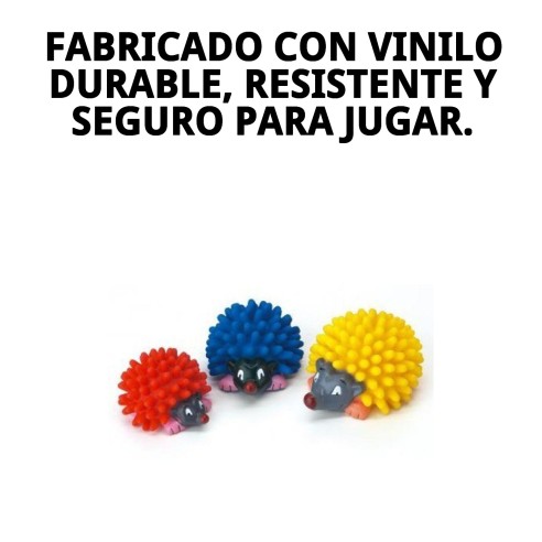 Juguete Vinilo Erizo Dental 13 cm para tu Mascota