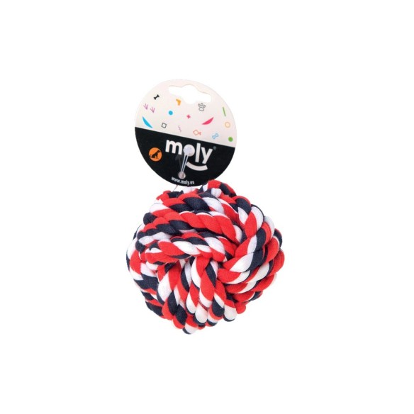 Pelota Mordedor de Algodón 10cm para Mascotas Divertidas