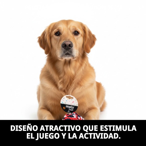 Pelota Mordedor de Algodón 10cm para Mascotas Divertidas