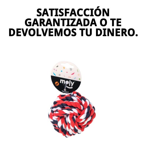 Pelota Mordedor de Algodón 10cm para Mascotas Divertidas