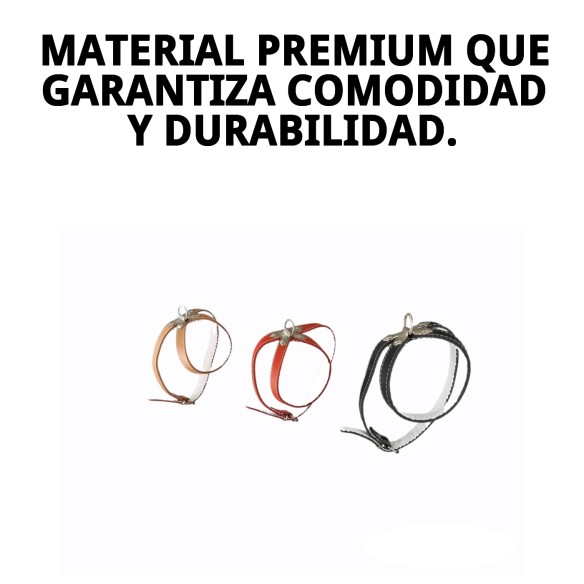 Petral de Cuero Forrado 25 cm - Comodidad y Estilo para tu Mascota