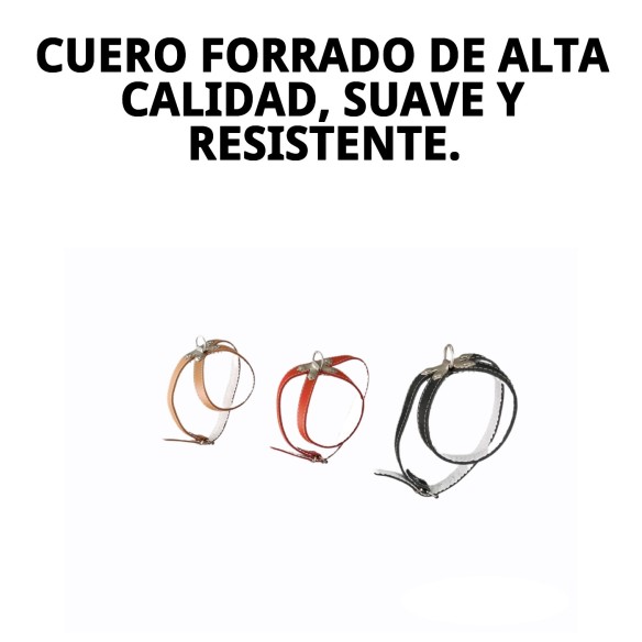 Petral Cuero Forrado 50cm: Estilo y Comodidad para tu Mascota