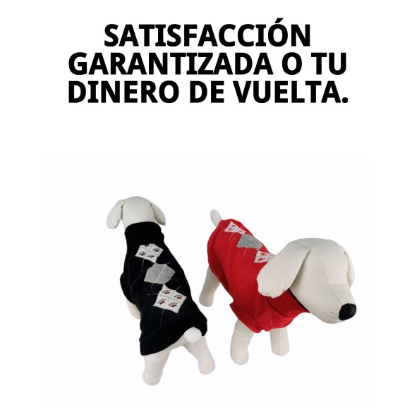 Jersey Diseño Rombos para Mascotas - 35cm de Estilo Único