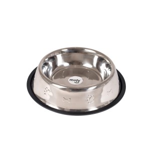 Comedero Acero Inoxidable Antideslizante 18 cm 0,90L