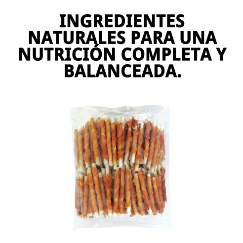 Piel Vacuno Granel con Filete Pollo Corral 1kg para Mascotas